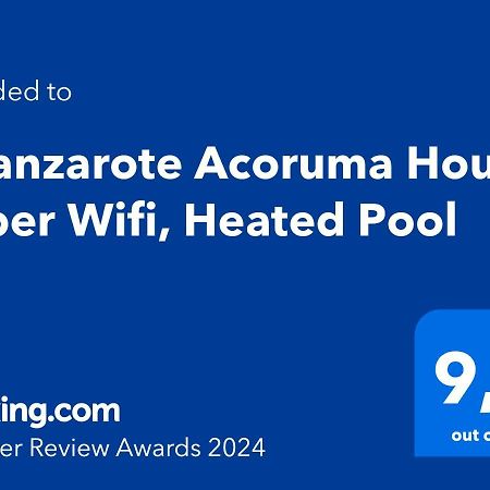 Güime Eslanzarote Acoruma House, Super Wifi, Heated Pool מראה חיצוני תמונה